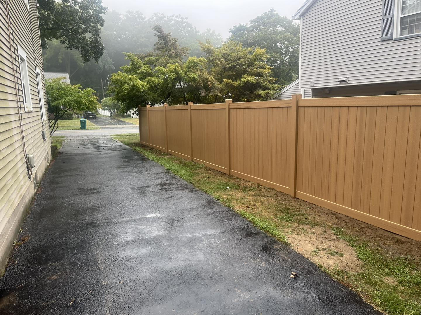 Image of driveway fence with